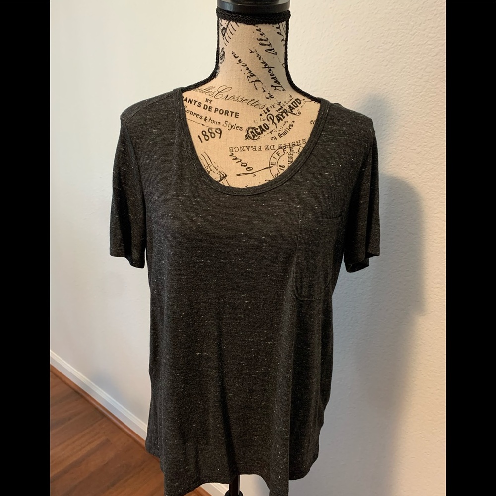 Woman’s Black T-Shirt With Pocket